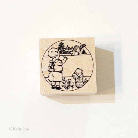No. 262 "Postmark_Writing" rubber stamp （消印のハンコ）
