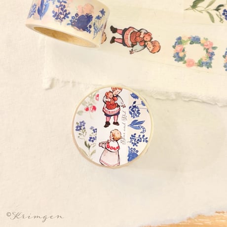 Washi tape with Perforations "Blue and Red"（ミシン目入りマスキングテープ "Blues and Red"）