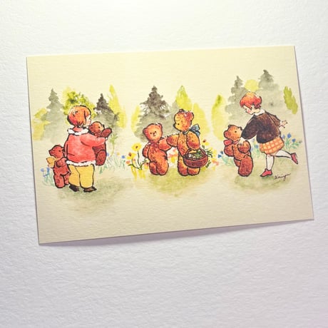24K-48: "Autumn in Red" postcard