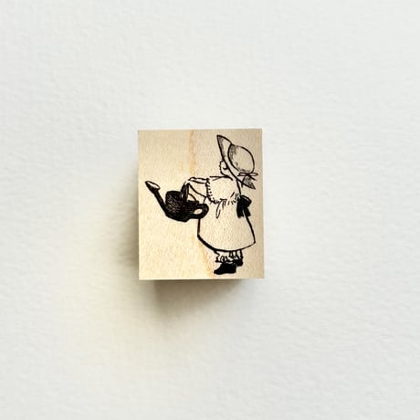 No.203: Red Watering Can （赤いジョウロ）ハンコ