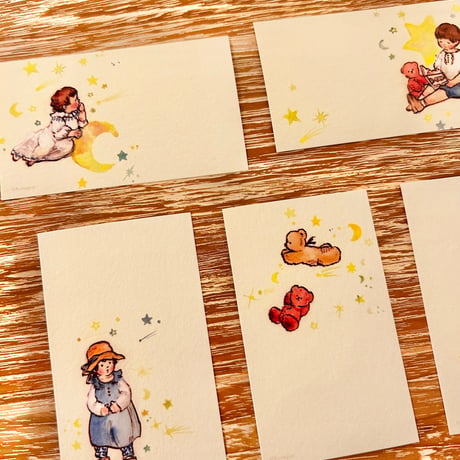 小さなカードセット "in the sky" (set of 15 small cards)