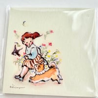 "Dog and Girl (Flower Children)" メモ張