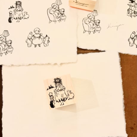 No. 257 "Skirt" rubber stamp