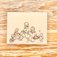 "Going to Market"  retro memo pad  レトロメモ帳