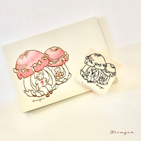 "Mushroom House"  memo pad