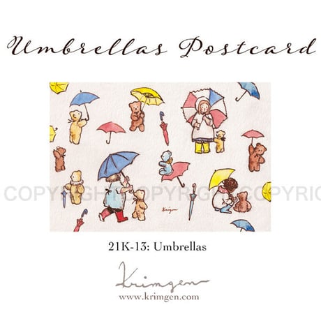Umbrellas ポストカード
