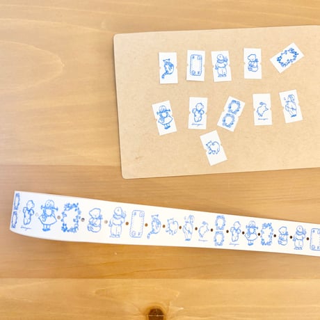 Roll Label Sticker  "Blue"（ラベラーシール "Blue"）