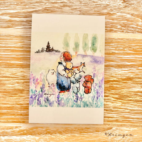 25K-08: "Lavender Fields" postcard