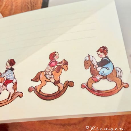 "Rocking Horses"  memo pad メモ帳