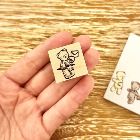 No.223: Bear (Letter and Pen) 手紙とペンを持つくま ハンコ