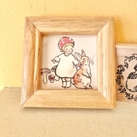 小さなプリント額 " mushroom children"