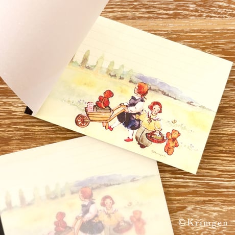 Going to Market memo pad  （市場へ行くメモ帳）