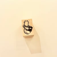 Reading Teddy Bear ハンコ    (No.236)