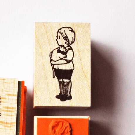 No.3: Boy holding Cat ハンコ