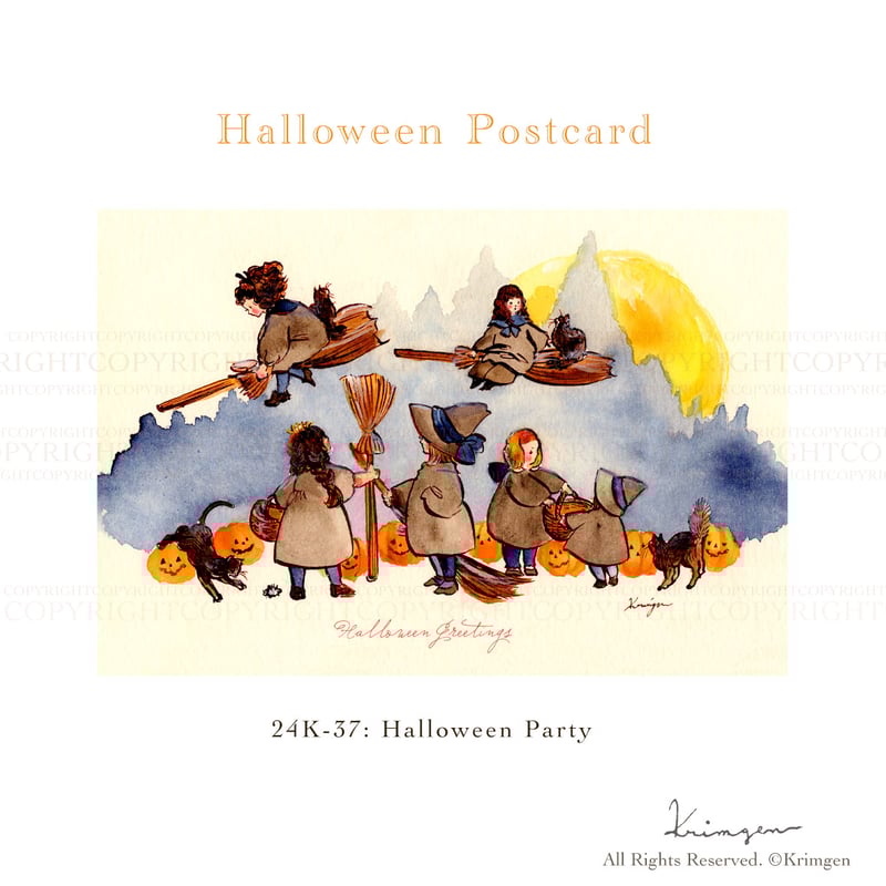 UMM .com Hallowe'en Party ポストカード UMM .com Hallowe'en