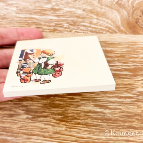 "Child in Library" memo pad