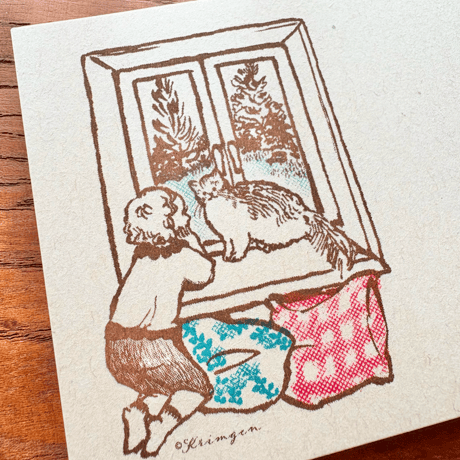 "Window (cat) "  memo pad