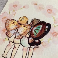 桜と妖精たち (Cherry blossoms and Fairies postcard) ポストカード