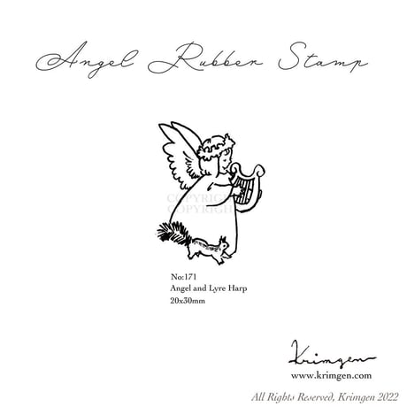 No.171: Angel and Lyre Harp ハンコ
