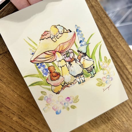 Summer mushroom ポストカード
