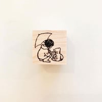 No.113 Umbrella and Bear ハンコ