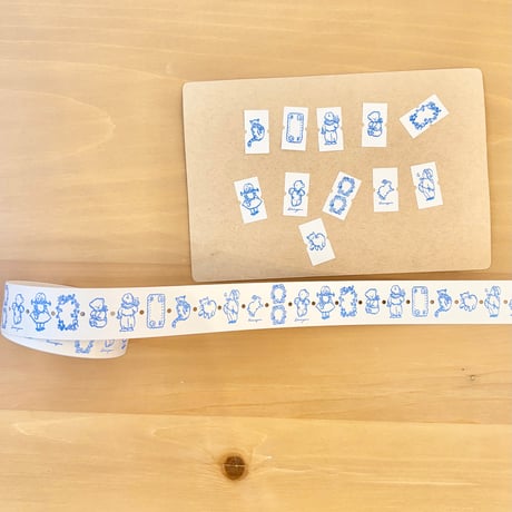Roll Label Sticker  "Blue"（ラベラーシール "Blue"）