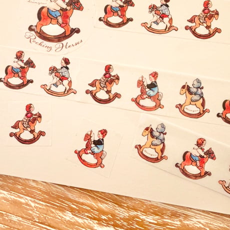 Washi tape  "Rocking Horses"（マスキングテープ "Rocking Horses"）