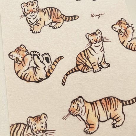 とらたちのポストカード  (Tigers postcard)