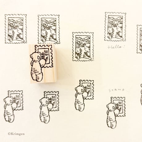 No.273: " Stamp and Bear" Stamp （切手とくまハンコ）