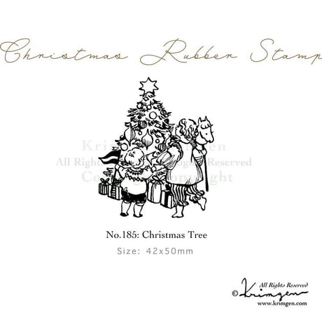 No.185: Christmas Tree（クリスマスツリー）ハンコ