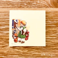 "Child in Library" memo pad