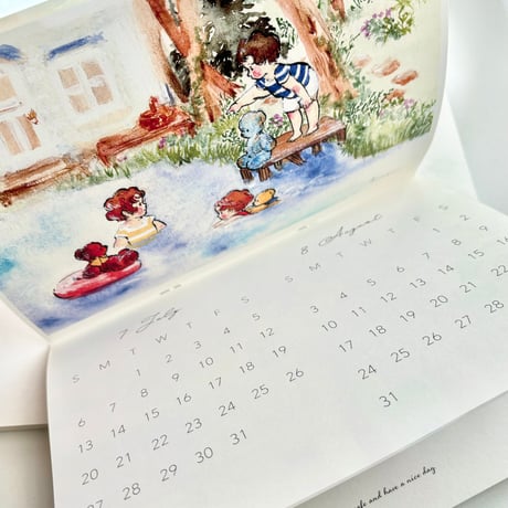 2025年カレンダ- A5サイズ (Calendar 2025, A5 size)