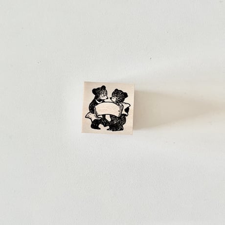 Bear and Ribbon ハンコ  renewal