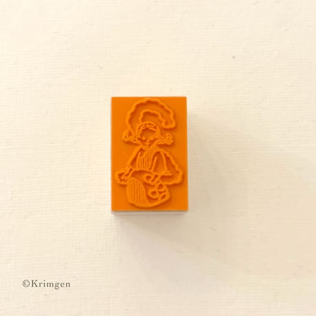 No.284: "2 + Girl" Stamp （２と女の子の ハンコ）