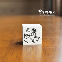 Swan and Girl ハンコ