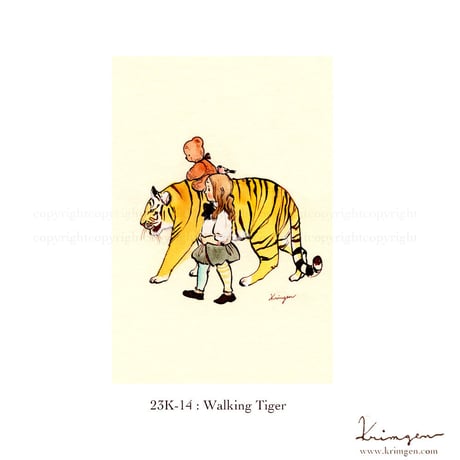 Walking Tiger ポストカード
