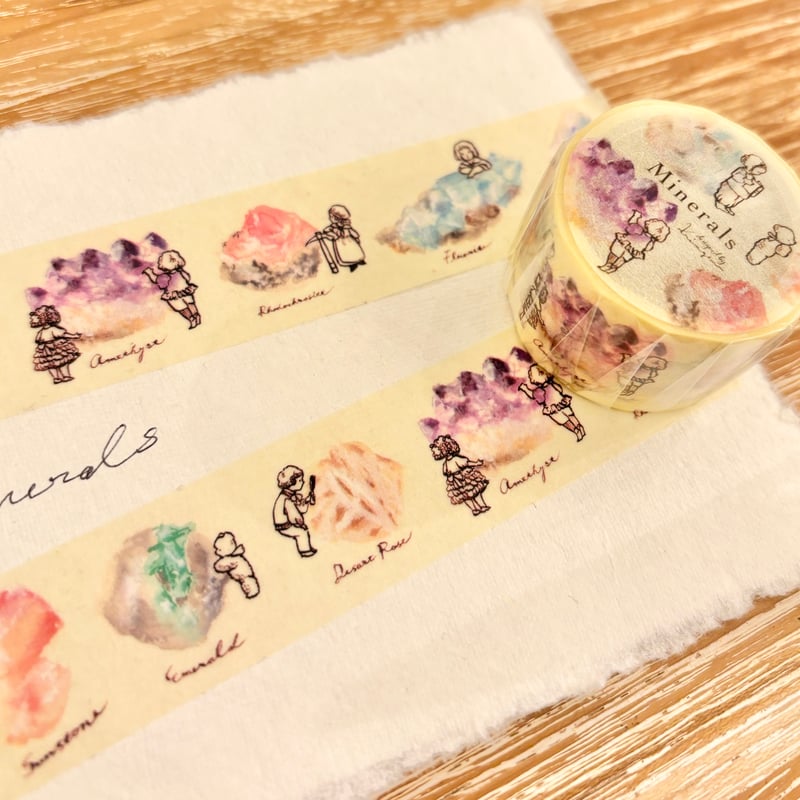 Minerals washi tape （鉱物のマスキングテープ） | Krimgen