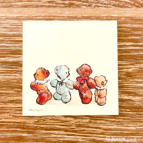 "Happy Bears" memo pad