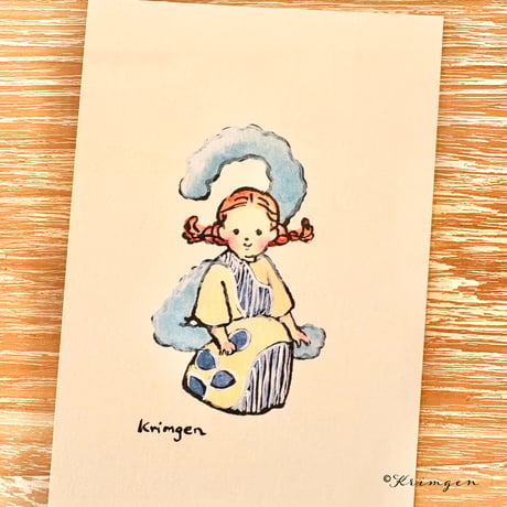 25K-24: "2 + Girl" postcard