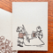 \"Writing a Letter (Brown)\" memo pad