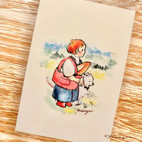 25K-16: "Shopping Breads" postcard