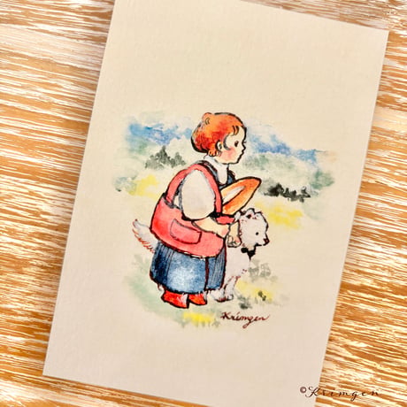 25K-16: "Shopping Breads" postcard