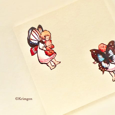 "Butterfly" memo pad  蝶のメモ帳
