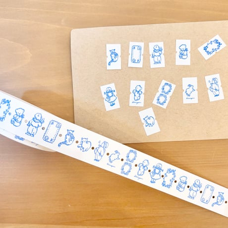Roll Label Sticker  "Blue"（ラベラーシール "Blue"）