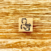 No.208: Bear with Book ハンコ