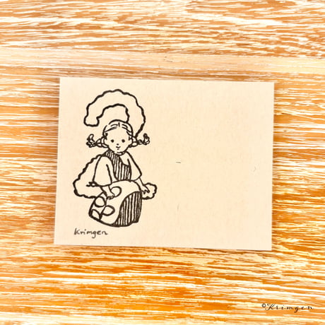 "2 + Girl"  memo pad