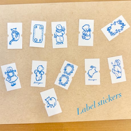 Roll Label Sticker  "Blue"（ラベラーシール "Blue"）