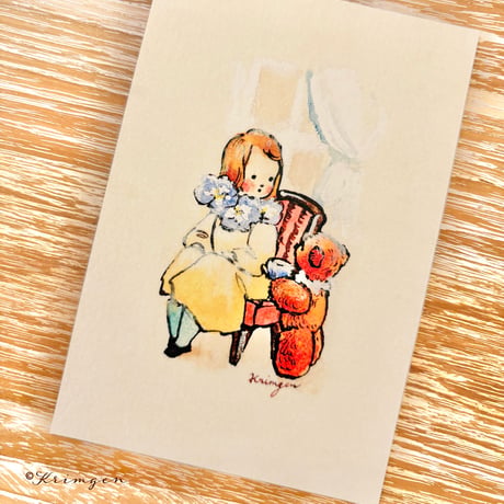 25K-19: "Have some tea?" postcard