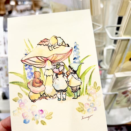 Summer mushroom ポストカード