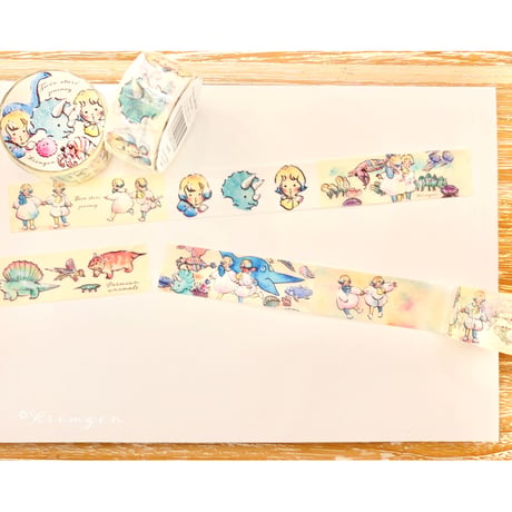 Washi tape with Perforations "Twin Stars' Journey"（ミシン目入りマスキングテープ "双子星の旅" 1巻）